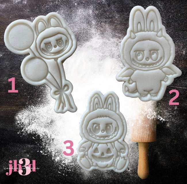 Labubu Halloween Cutters & Embosser Stamps