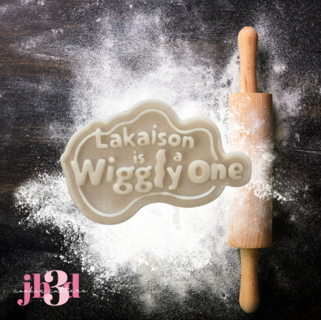 Custom Wiggly One - Cutter & Debosser Stamp
