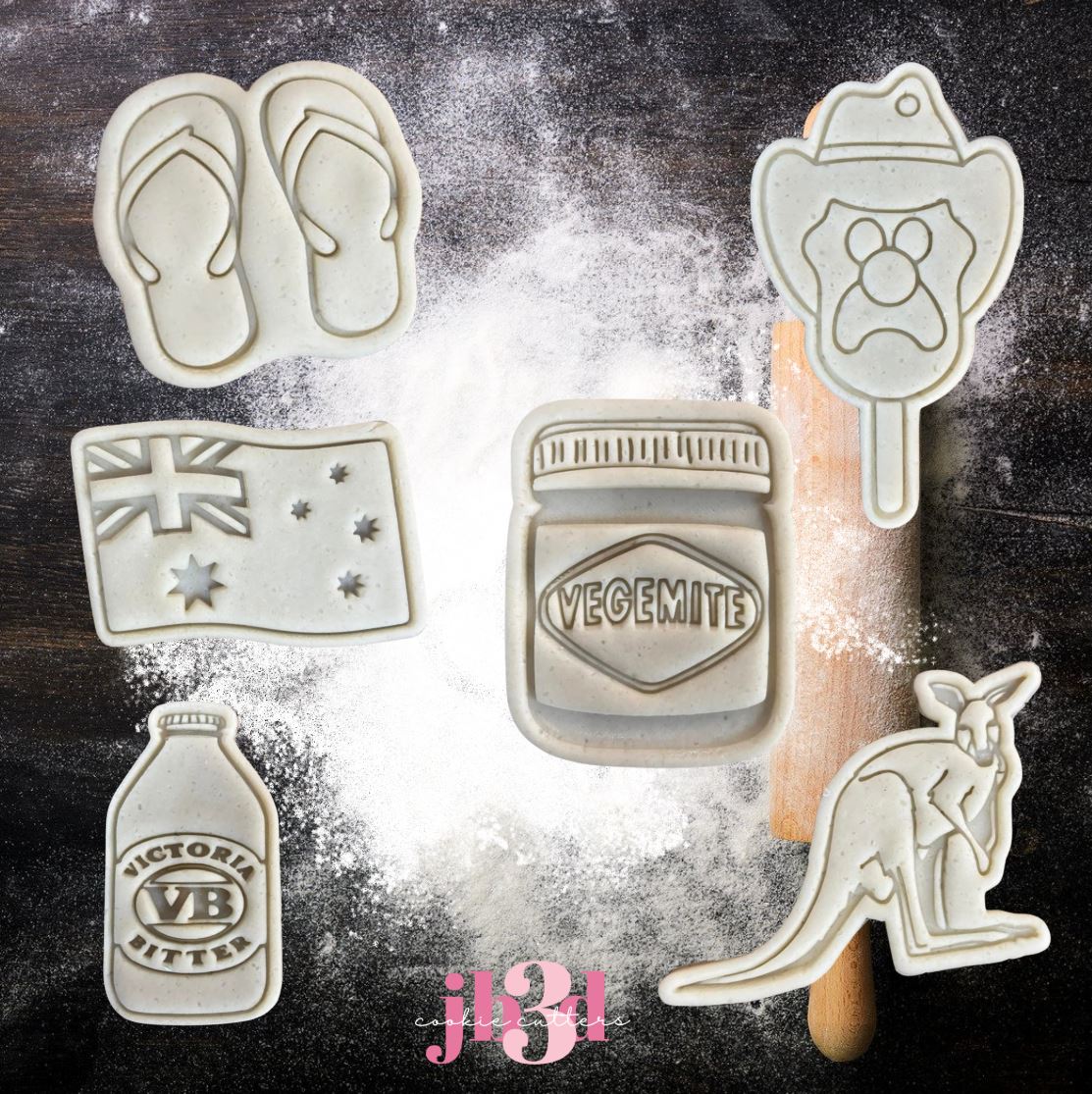 Australia Day Set - Cutters & Embosser Stamps