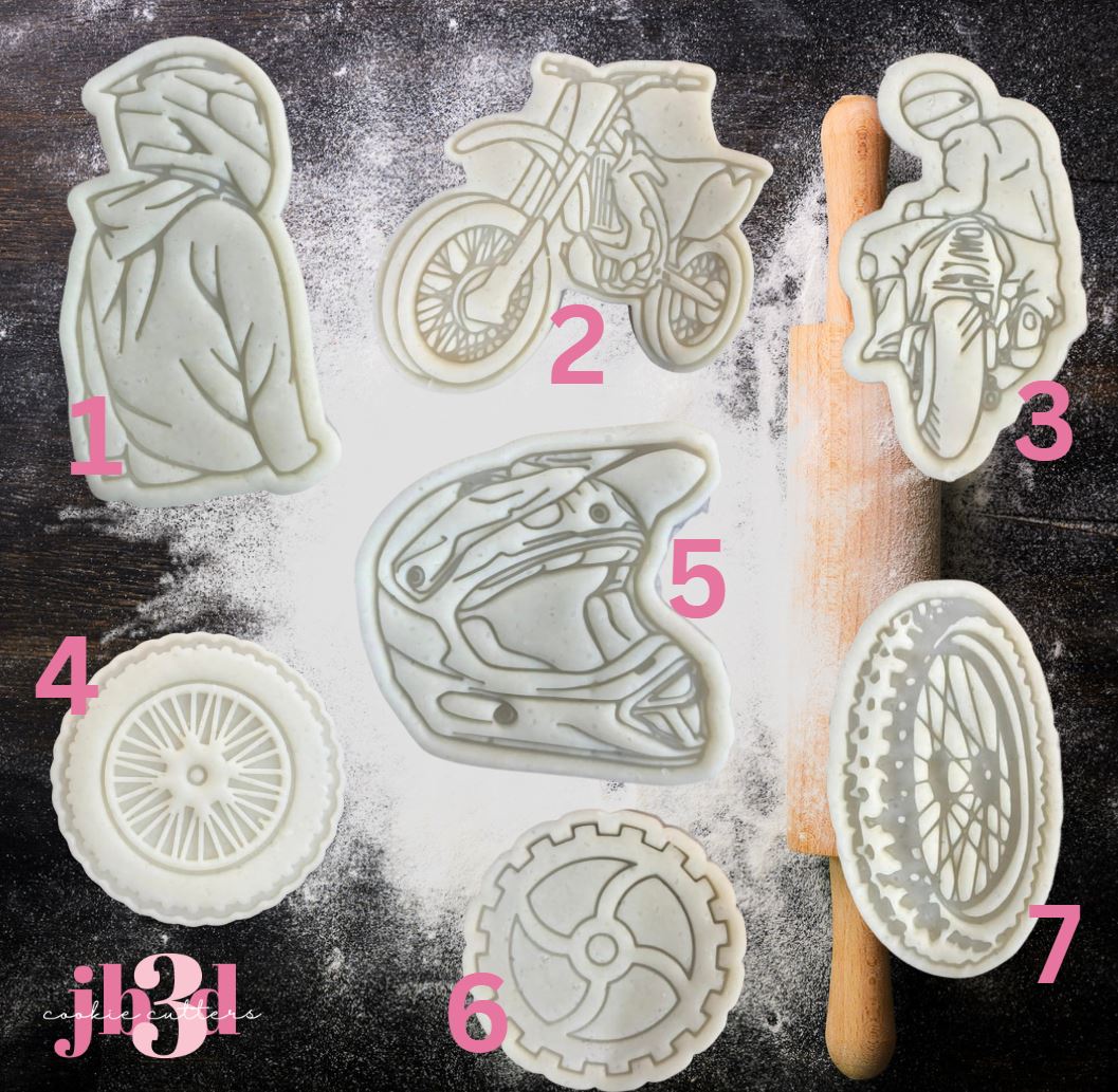 Dirtbike - Motorbike - Cutters & Embosser Stamps