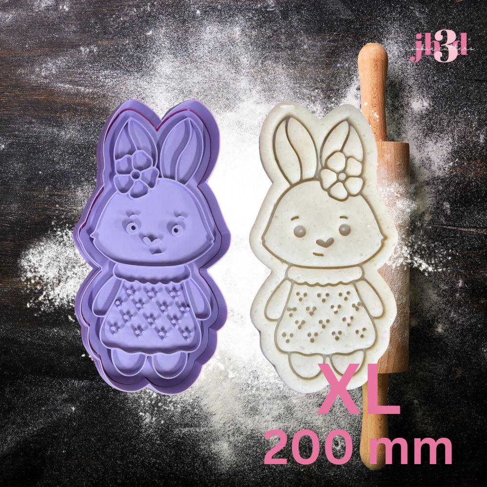 XL Bunnies - Cutters & Embosser Stamps