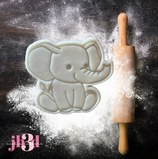 Baby Elephant - Cutter & Embosser Stamp