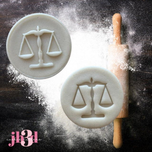 Justice Scales - Cutter Embosser/Debosser Stamp