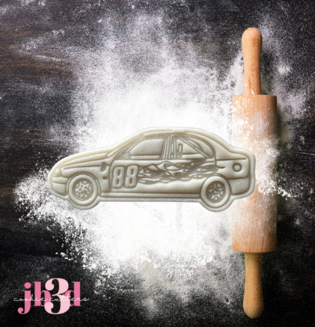 Speedway Car 88 - Cutter & Embosser Stamp