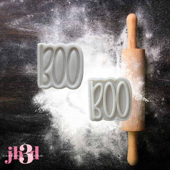 Boo - Mini 60mm Cutter & Embosser/Debosser Stamp