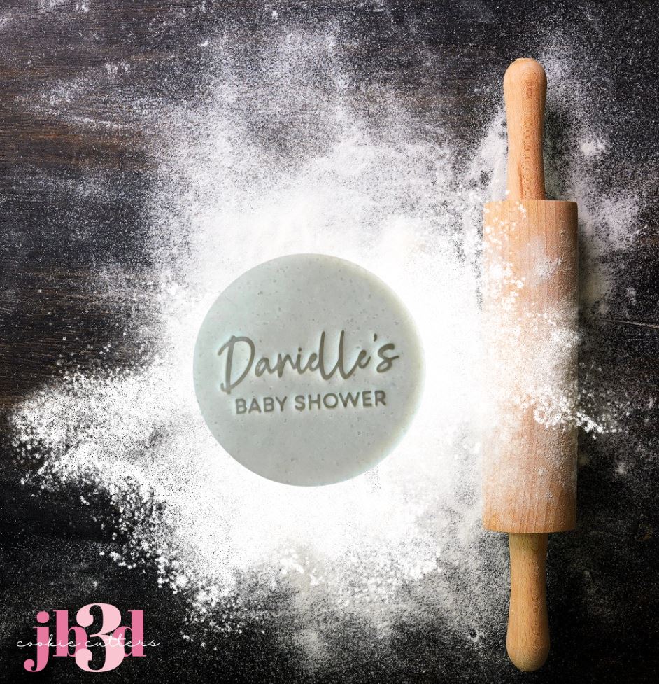 Custom Baby Shower 70mm Round Embosser Stamps