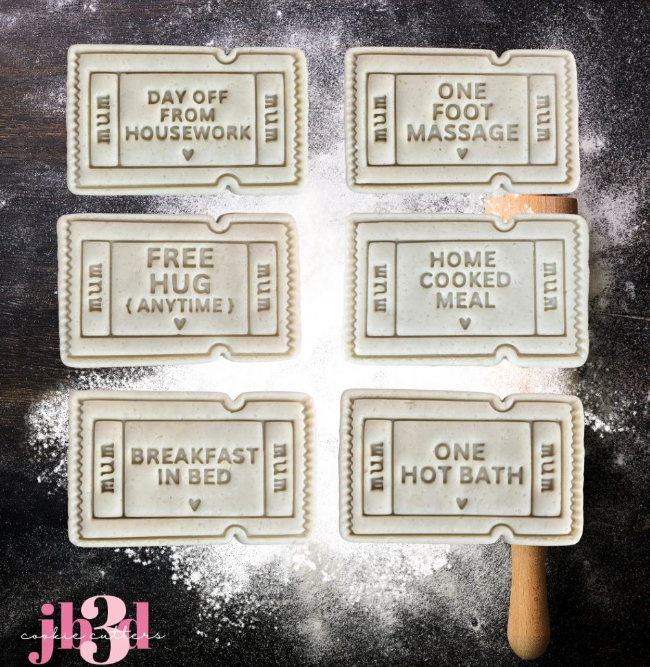 Mothers day Vouchers - Cutters & Embosser Stamps