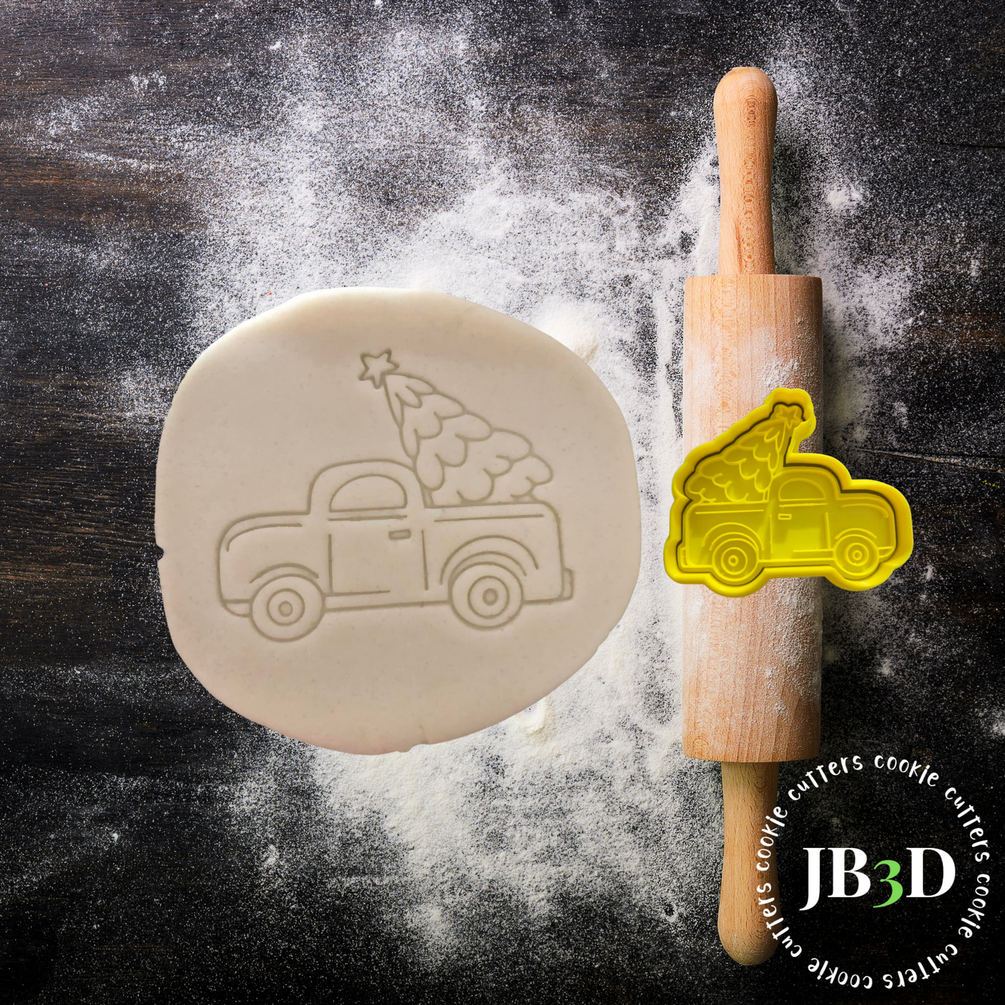 Christmas Truck with Tree Cutter and embosser