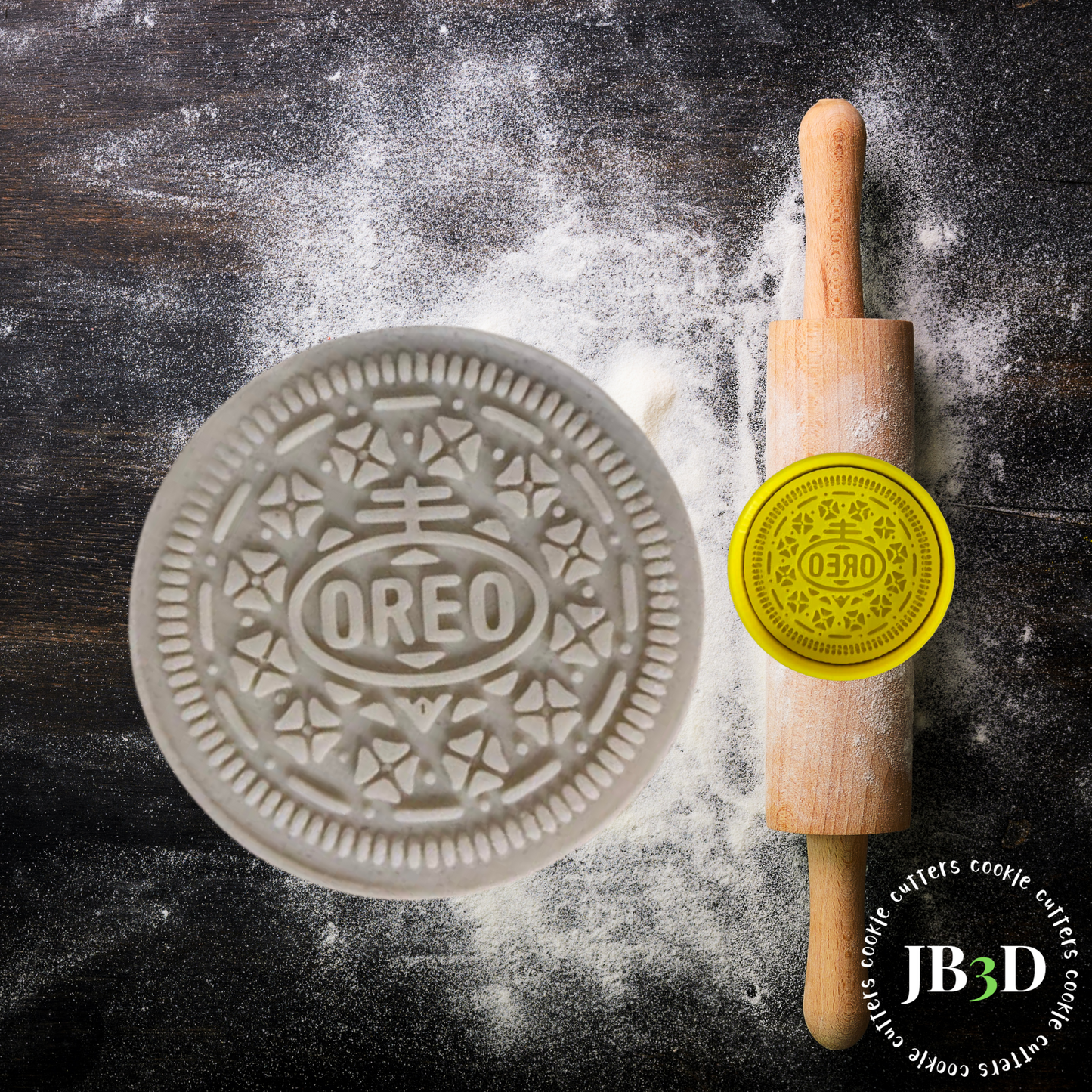 Oversized Oreo Cookie Cutter/DEBOSSER Matching Cookie Cutter DEOBSSER