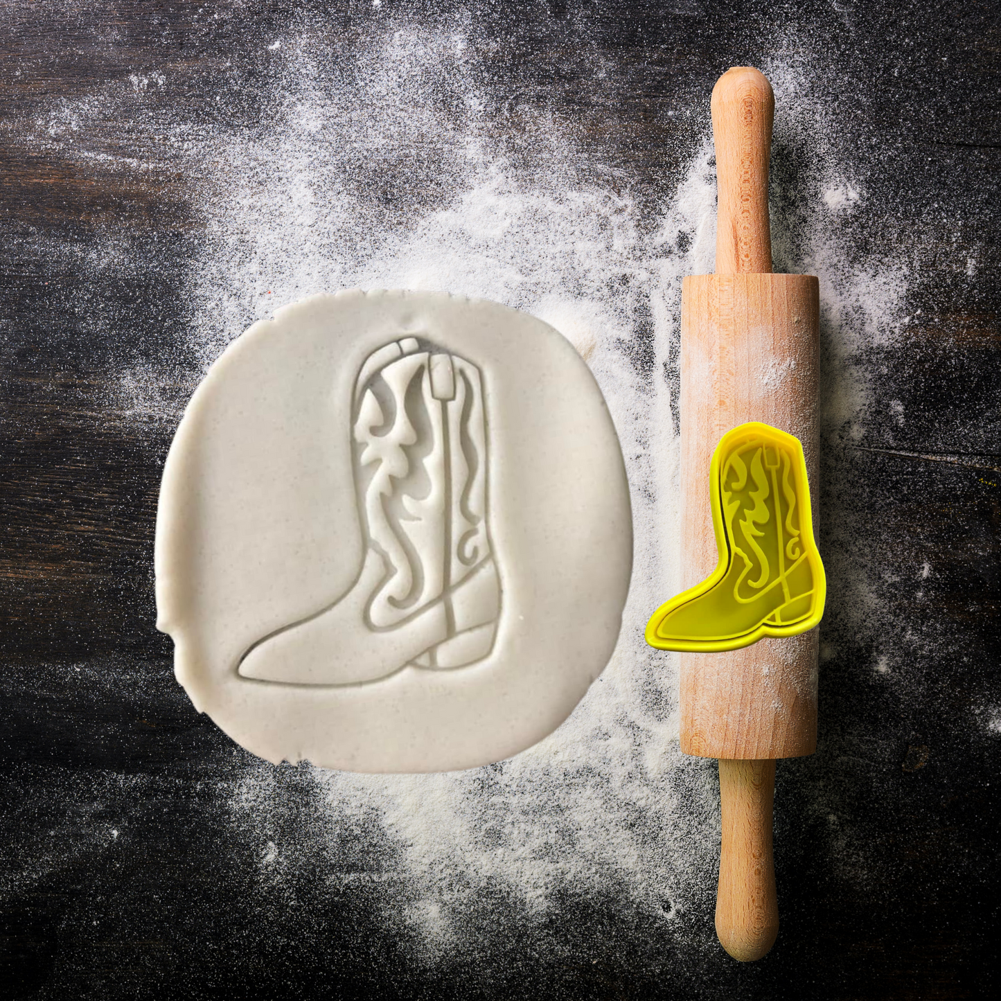 Cowboy Cowgirl Boot - 2 sizes Cookie Cutters & Embosser Stamps