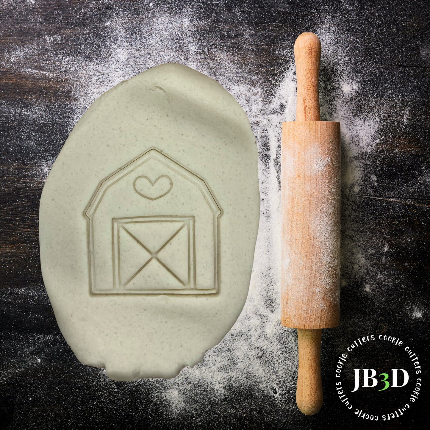 FARM BARN Cookie Cutter & Stamp