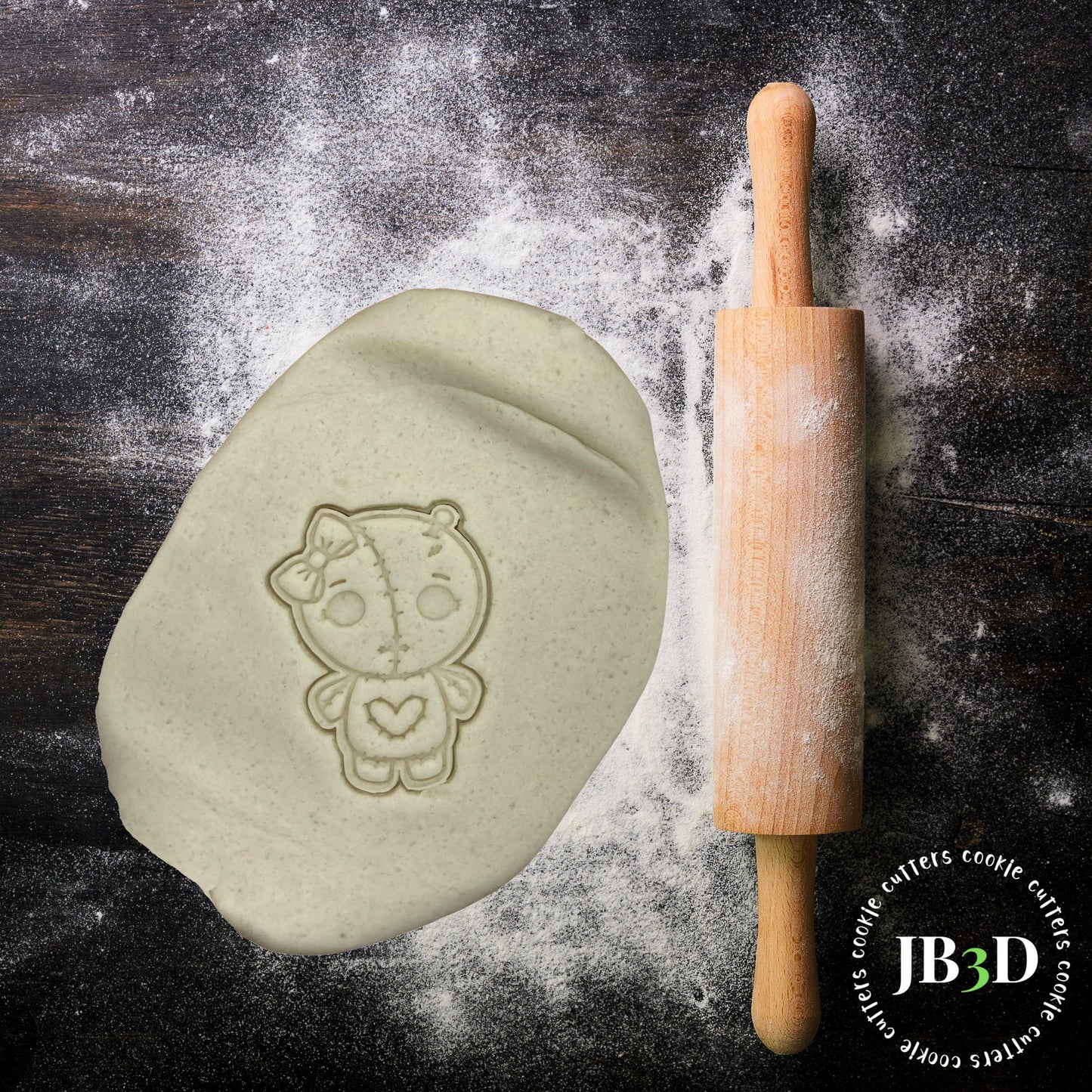 VOODOO DOLL GIRL Cookie Cutter & Stamp