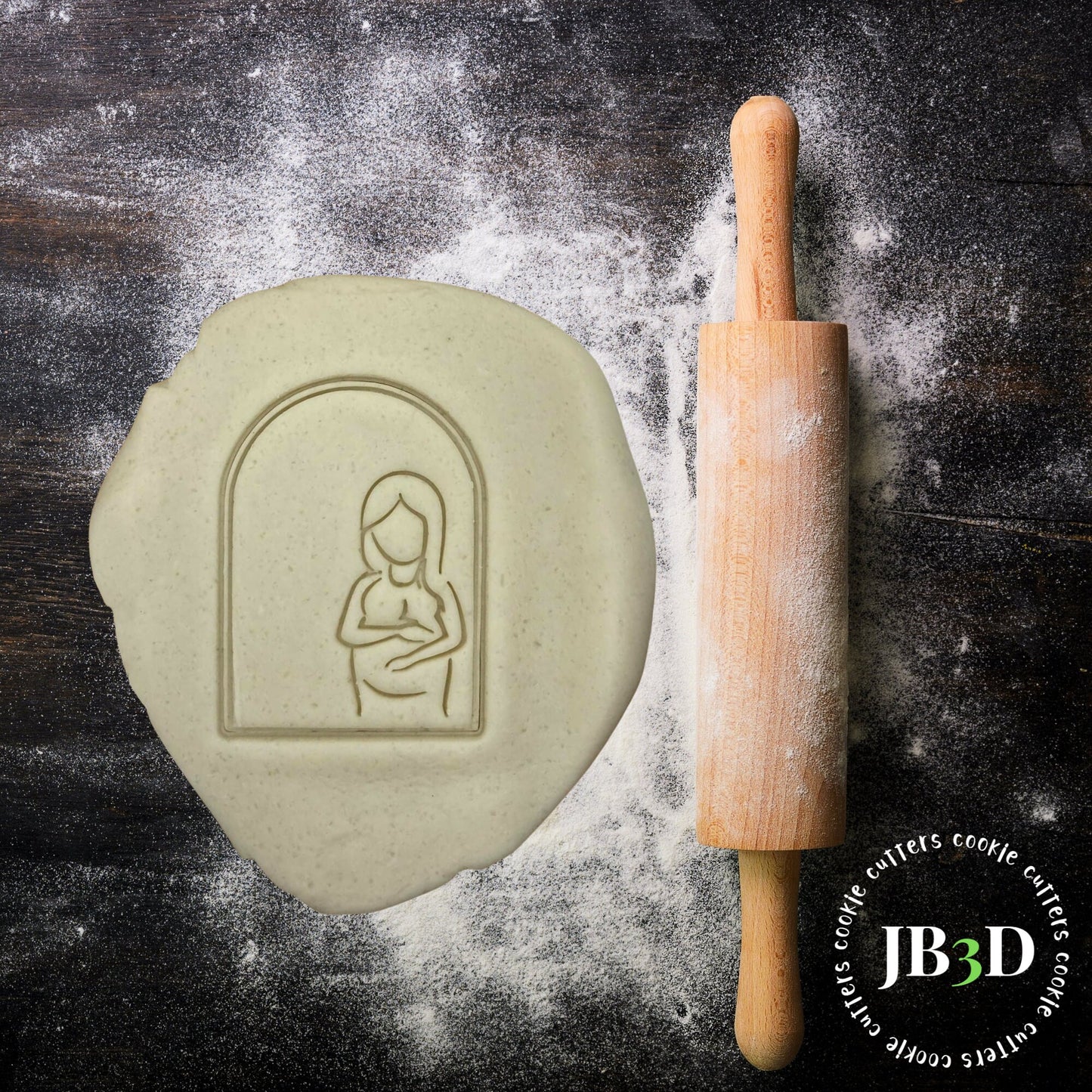 MOTHER BABY ARCH Cookie Cutter & Stamp
