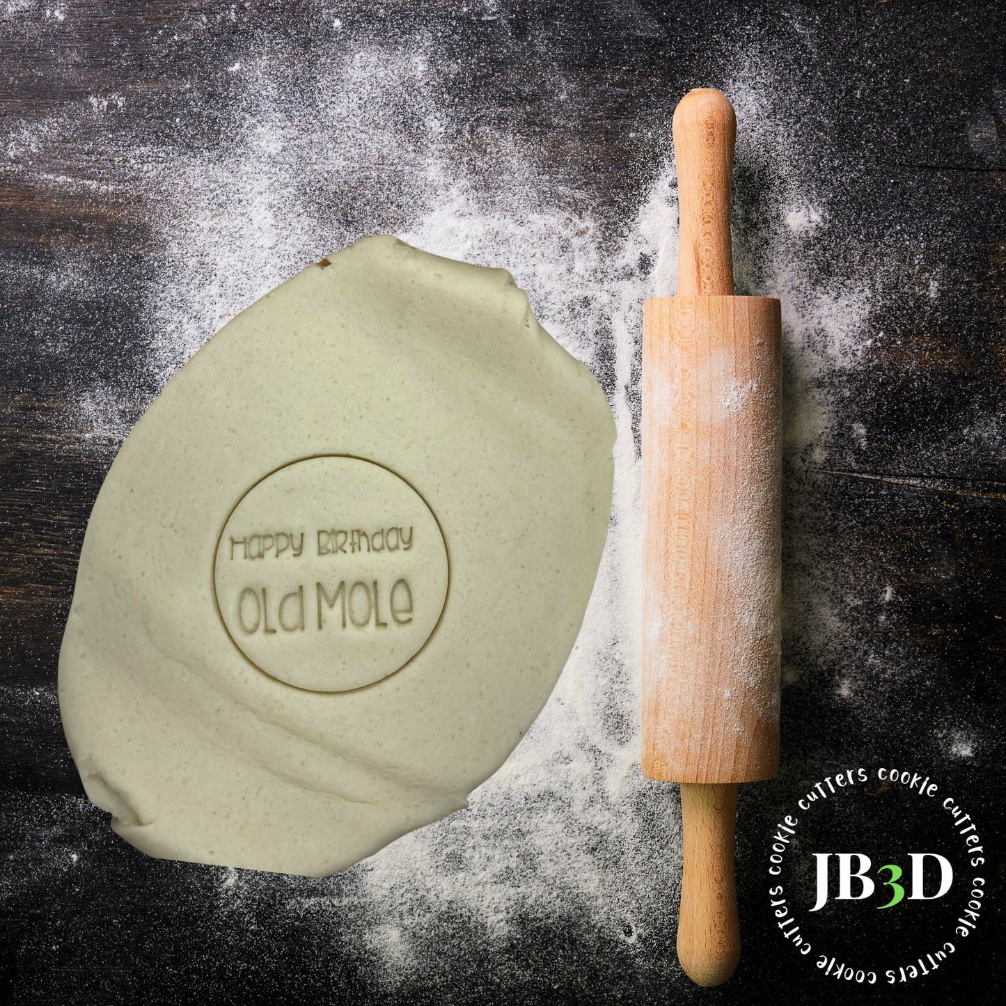 Happy Birthday OLD MOLE Stamp