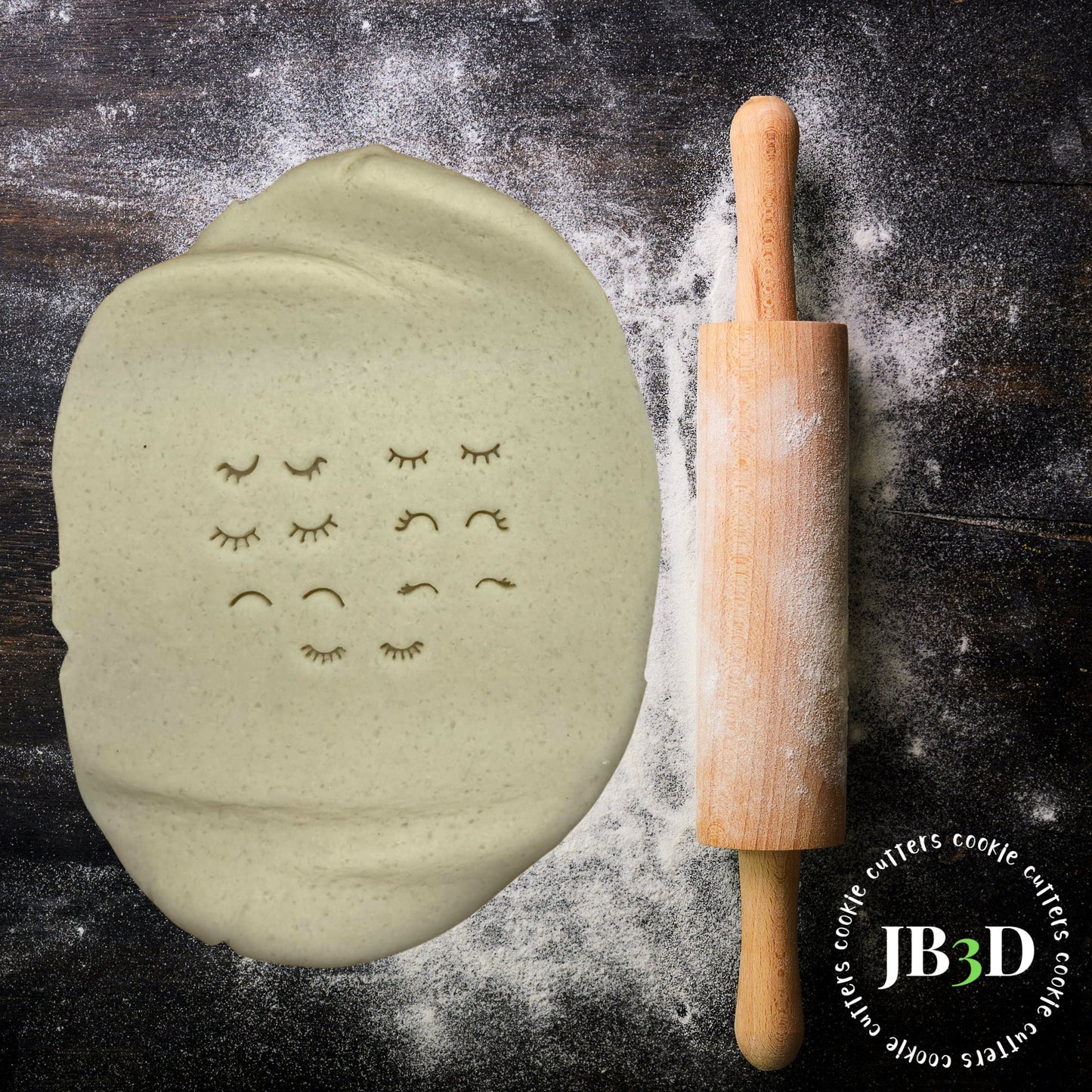 7 SETS OF EYES Cookie Stamps