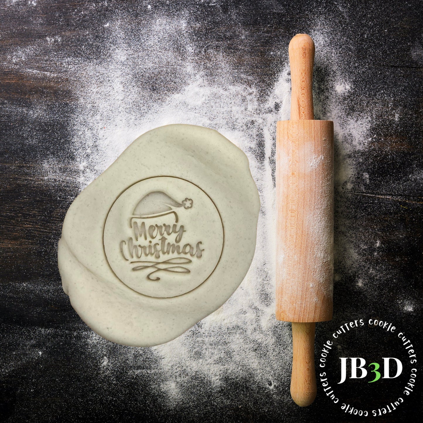 MERRY CHRISTMAS hat Stamp