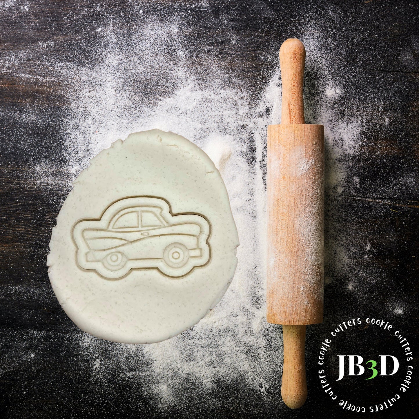 CAR Cookie Cutter & Stamp