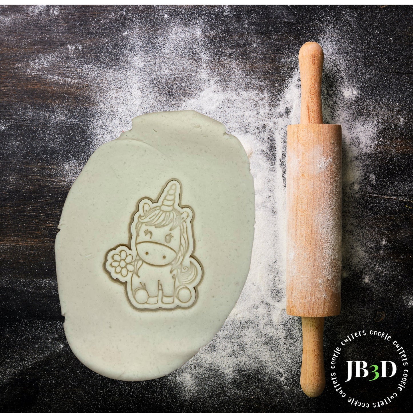 UNICORN Cookie Cutter & Stamp