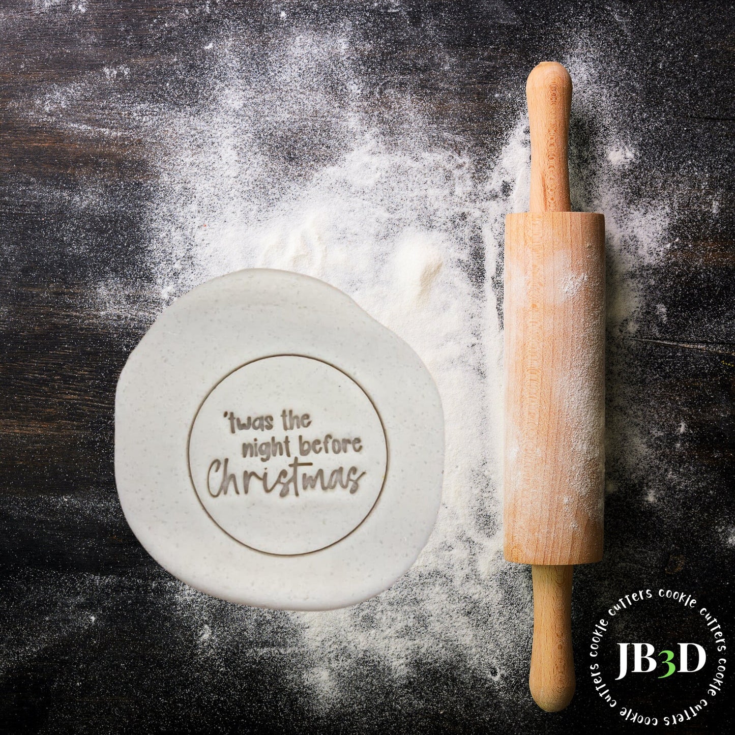 TWAS the night before CHRISTMAS Stamp