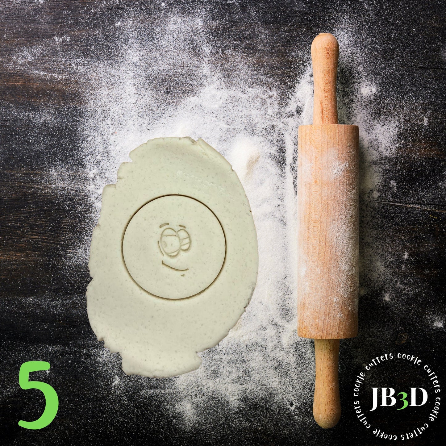 FUNNY FACES 5 different Designs Stamp