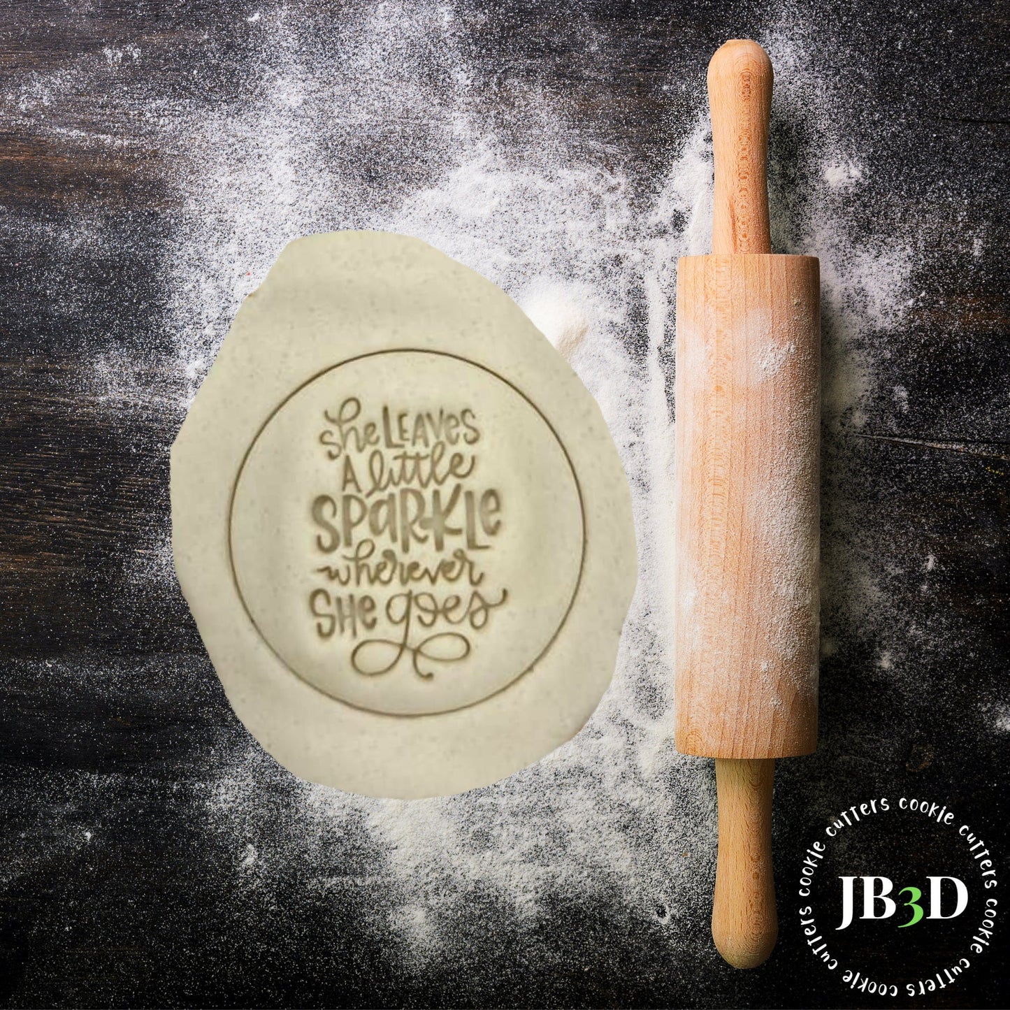 SHE leaves a little SPARKLE whereever she goes Stamp