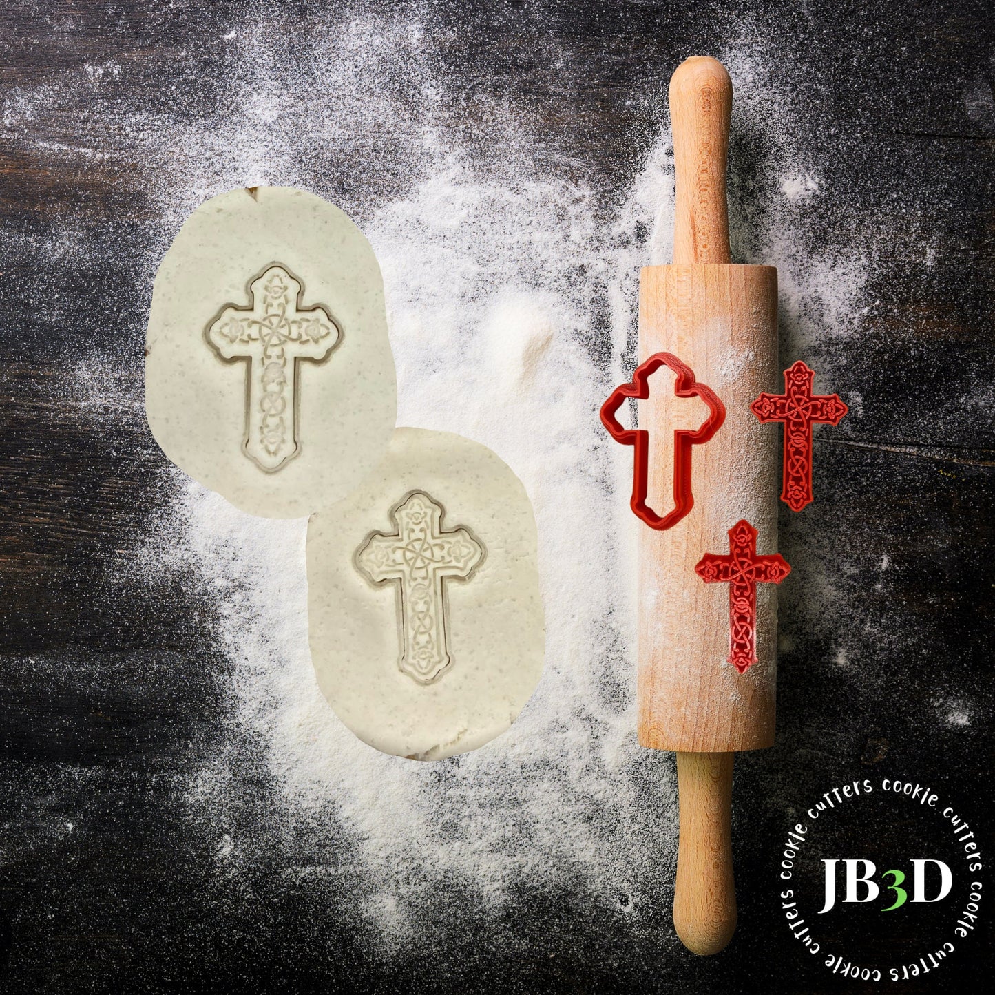 Decorative Cross / Celtic Cross Cutter & Stamp 2 sizes