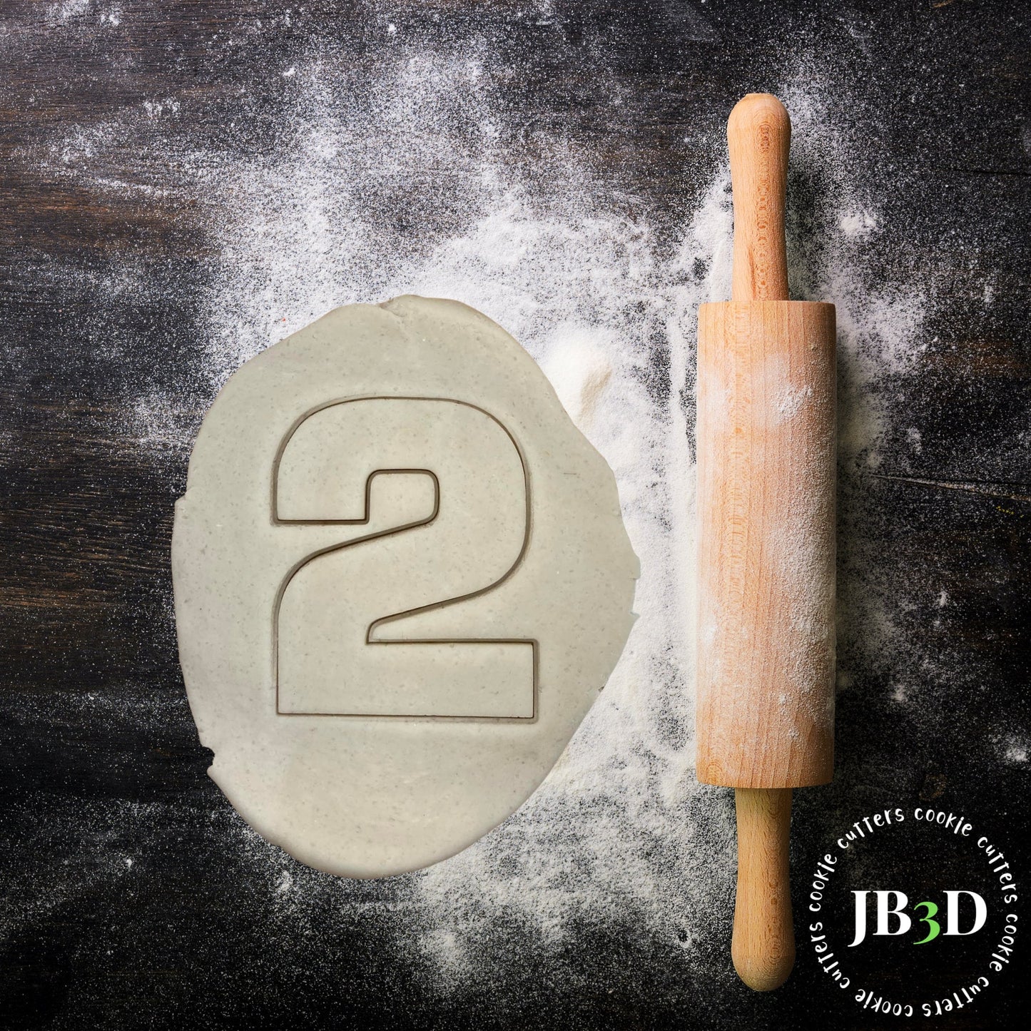 NUMBER 2 Cookie Cutter