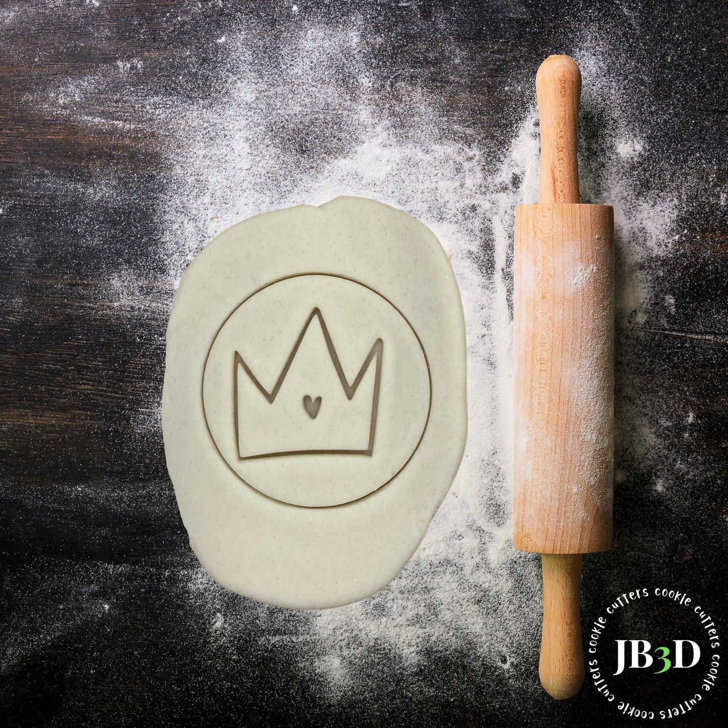 CROWN - Heart Cookie Stamp