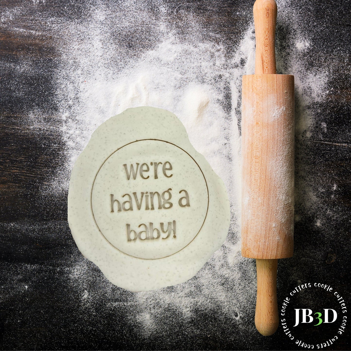 We're having a baby Cookies Stamp/Embosser