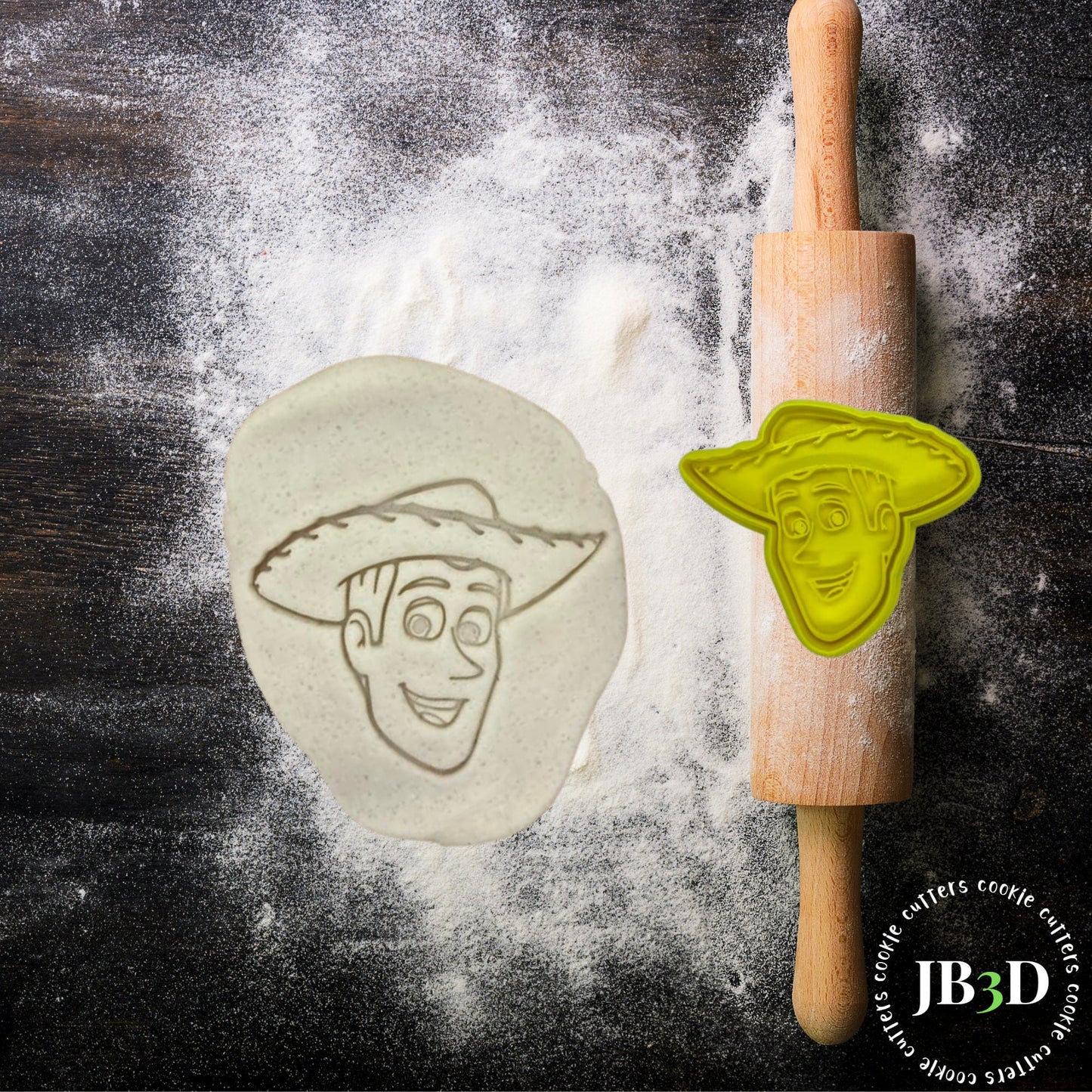 WOODY Toy Story Cookie Cutter & stamp