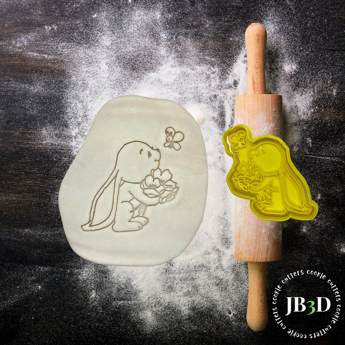 Gorgeous little EASTER RABBIT Cookie Cutter and stamp