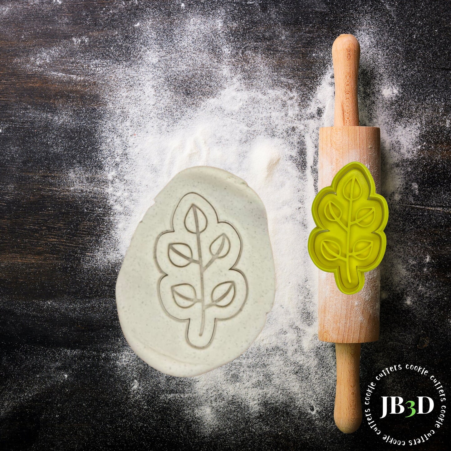 LEAVES Cookie Cutter & stamp