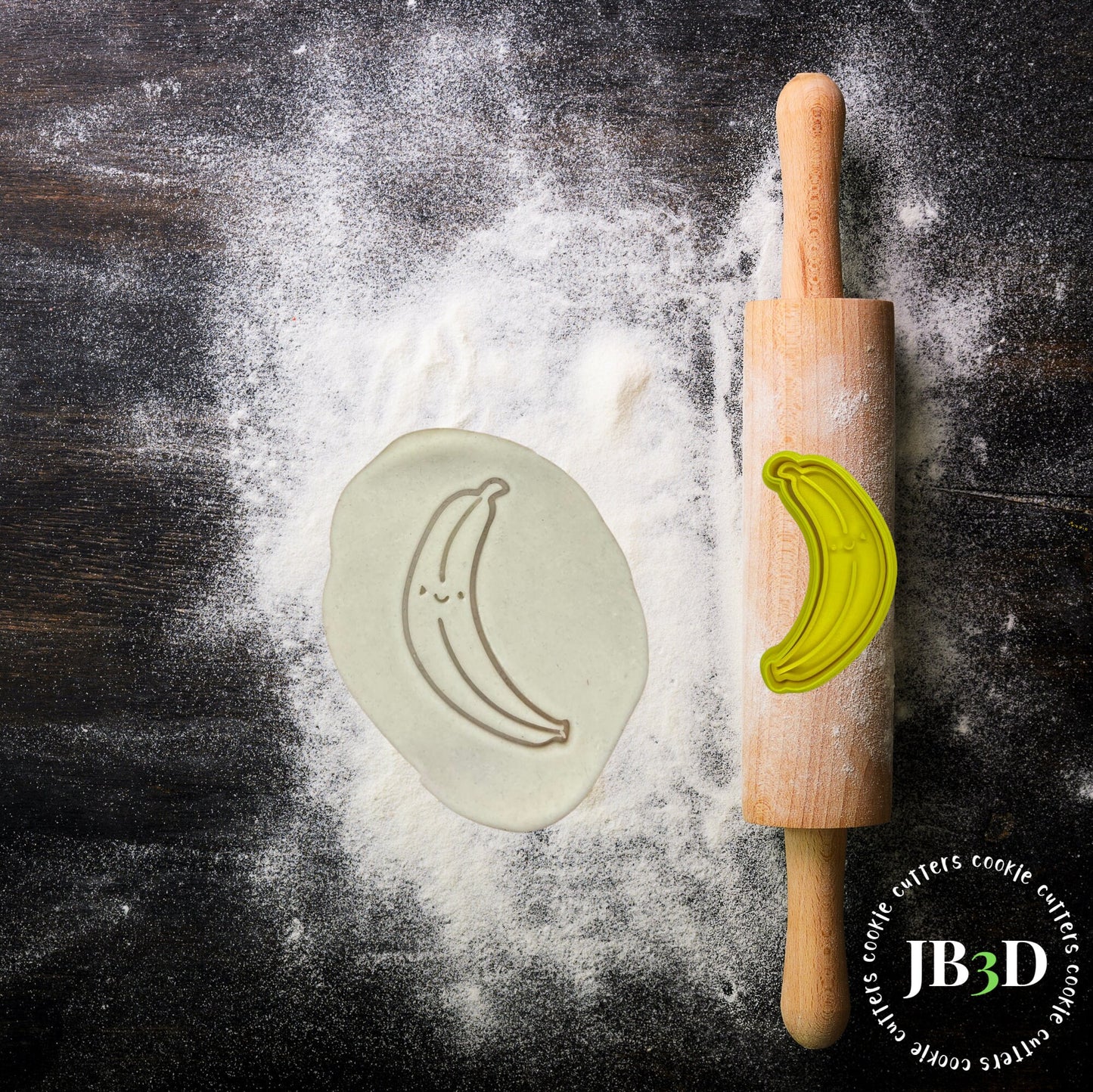 FRUIT SET or Singles Cookie Cutter and Embosser Stamp