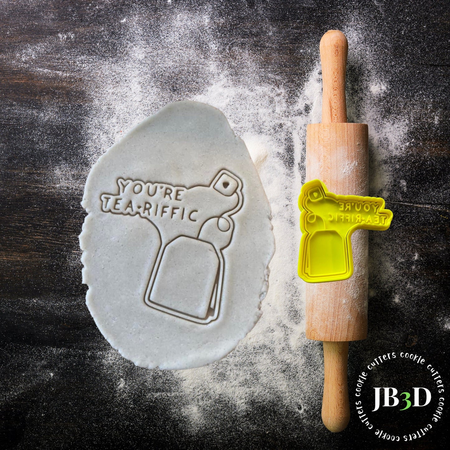 YOU'RE TEARIFFIC / Teabag Cookie cutter Stamp