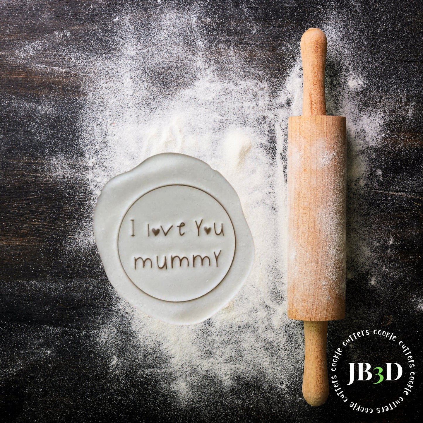 I LOVE YOU Mummy Mothers Day Cookie Stamp