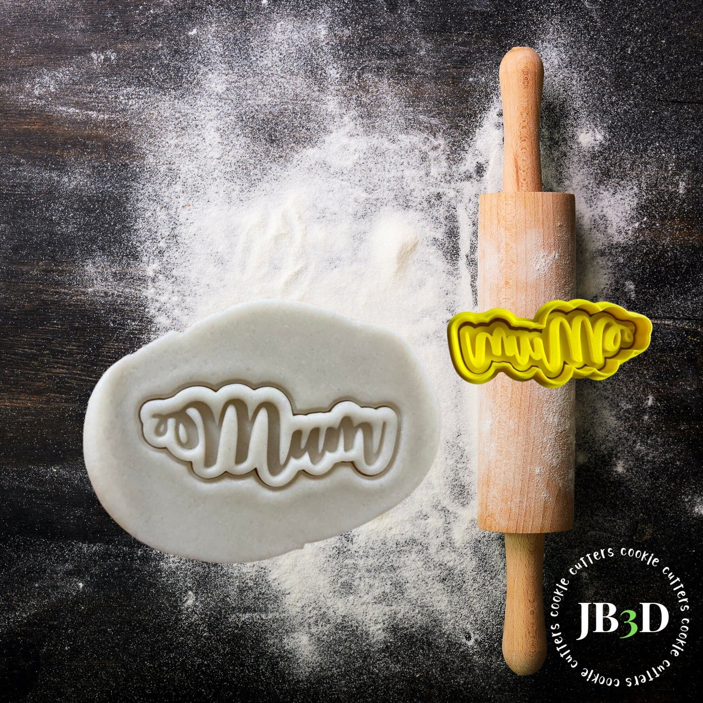 MUM word 1 Mothers Day Cookie Cutter/Stamp