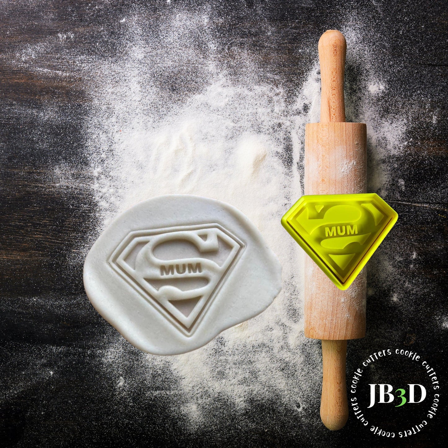 SUPER MUM Mothers Day Cookie Cutter/Stamp