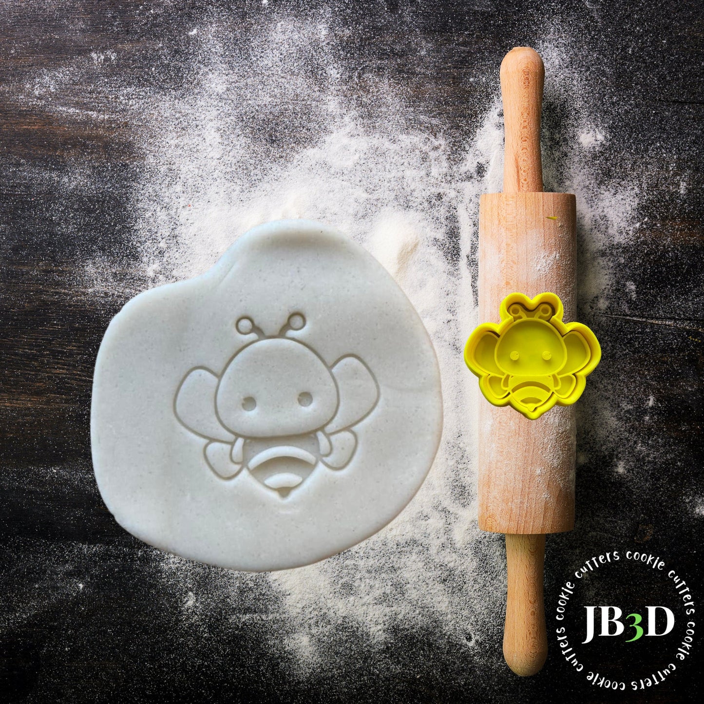 HONEYBEE Set Single or MINI SET Cookie Cutter and embosser Stamps