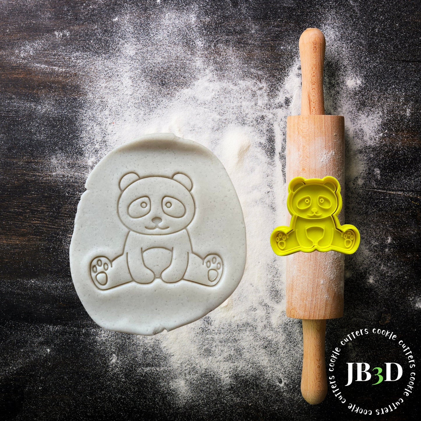 PANDA BIRTHDAY SET 2 Cookie Cutter/Stamp