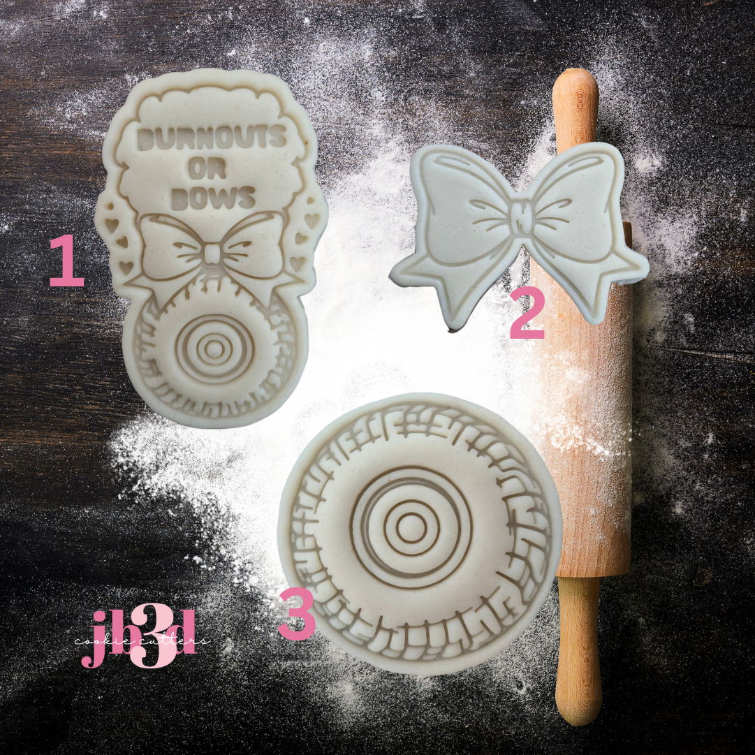 BURNOUTS OR BOWS - Cutters & Embosser Stamps
