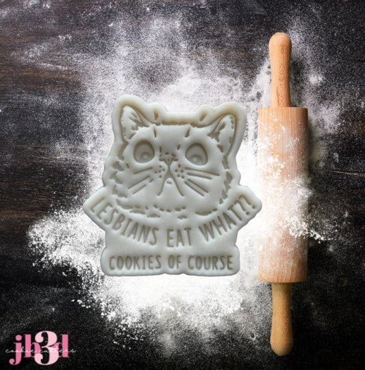 Lesbians eat what? Cutter & Embosser Stamp