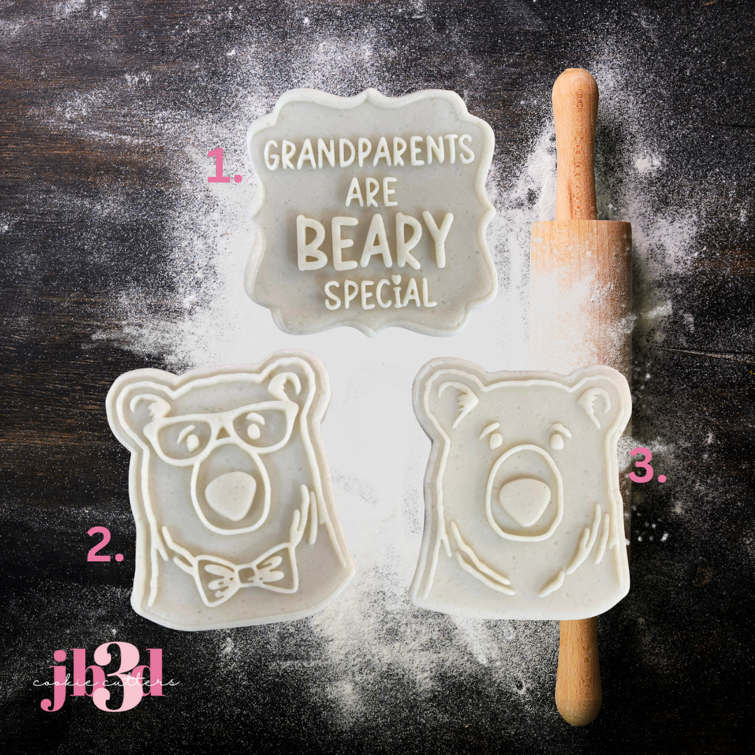 Grandparents are Beary Special - Cutters & Debosser Stamps