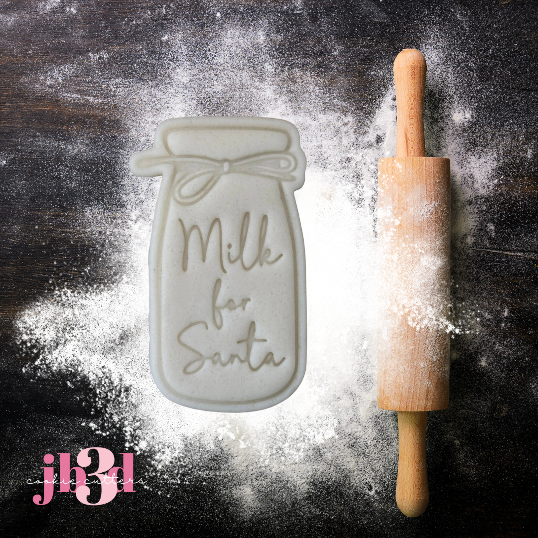 Milk for Santa - Cutter & Embosser Stamp