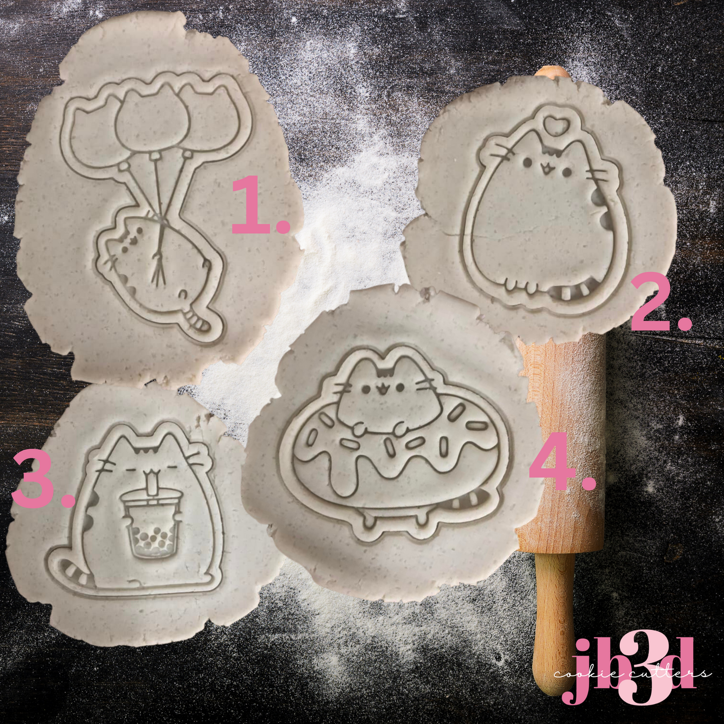 Pusheen Cats - Cutters & Embosser Stamps