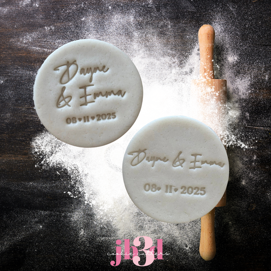 Custom Wedding/Engagement 70mm Embosser Stamps