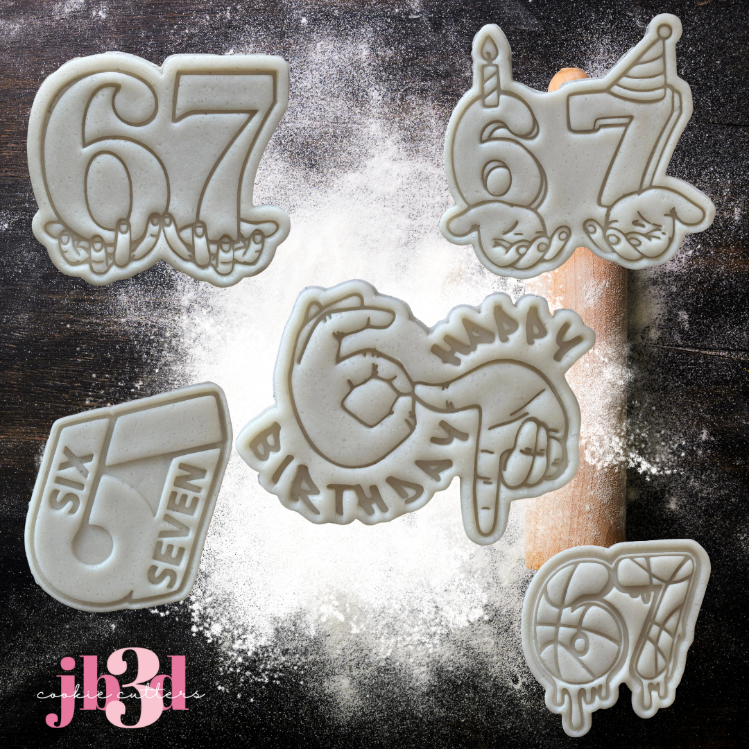 Six Seven 67 Cutters & Embosser Stamps