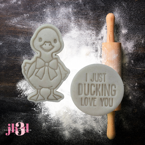 Duck - I just Ducking love you - Cutter & Embosser Stamps