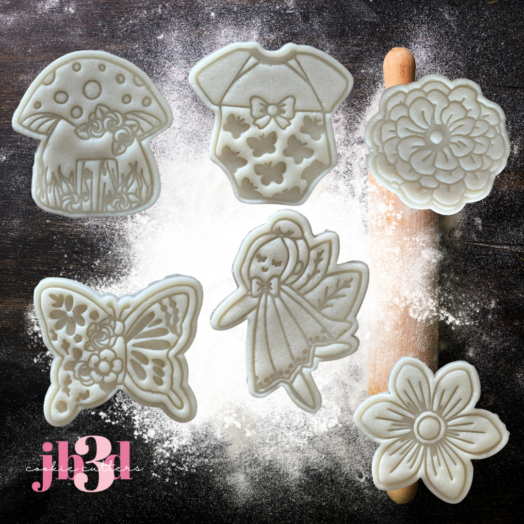 Fairy Set Minis - 60mm Cutter & Embosser Stamps