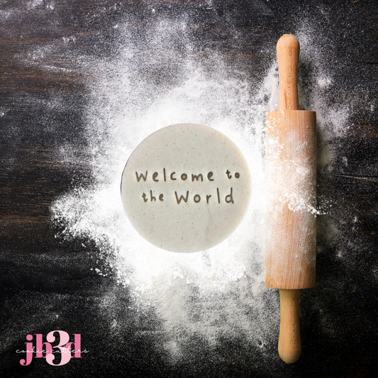 Welcome to the world - 70mm Embosser Stamp