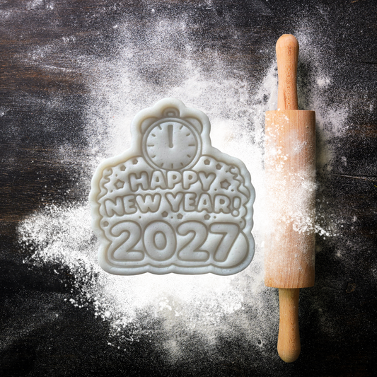 Happy New Year 2027 - Cutter & Embosser Stamp
